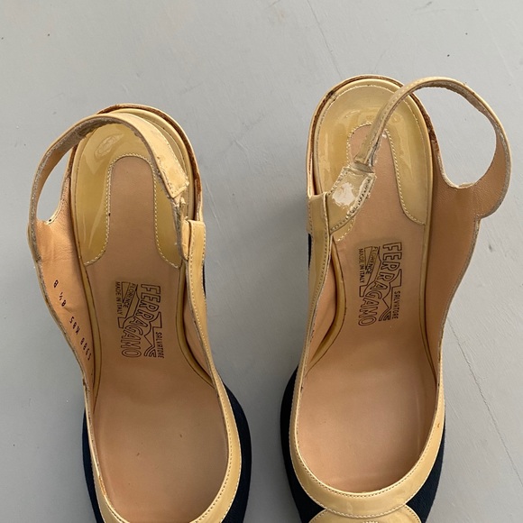 Salvatore Ferragamo Open Toe Heels - Picture 4 of 5